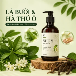 Dầu gội thảo mộc Như Ý Hỗ trợ giảm rụng, gàu ngứa và hỗ trợ kích nang tóc con