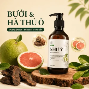 Dầu xả thảo mộc Như Ý Hỗ trợ giảm rụng, gàu ngứa và hỗ trợ kích nang tóc con